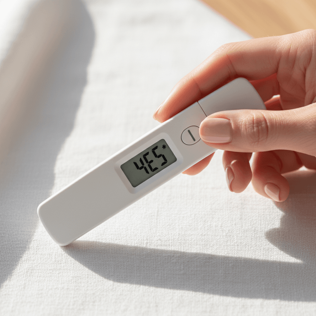 Ovulation predictor kit showing clear digital results